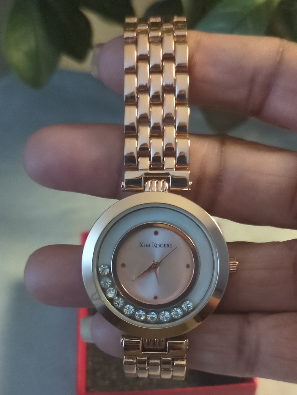 Kim Rogers Rose Gold and Silver Tone Women's Bracelet Watch - Picture 2 of 4